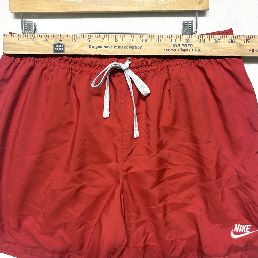 Nike Sportswear Woven Lined Flow Shorts Red Mens Size L - Picture 7 of 14